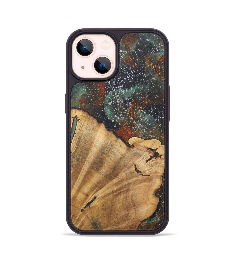 iPhone 14 Wood+Resin Phone Case - Constance (Cosmos, 715986)