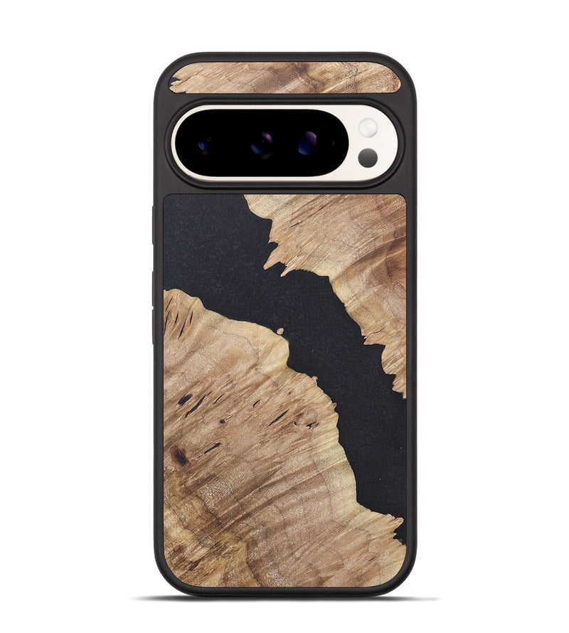 Pixel 9 Wood+Resin Phone Case - Nikita (Pure Black, 716008)