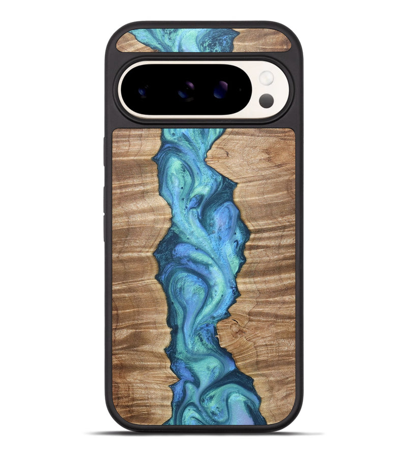 Pixel 9 Pro XL Wood+Resin Phone Case - Ariel (Blue, 716037)