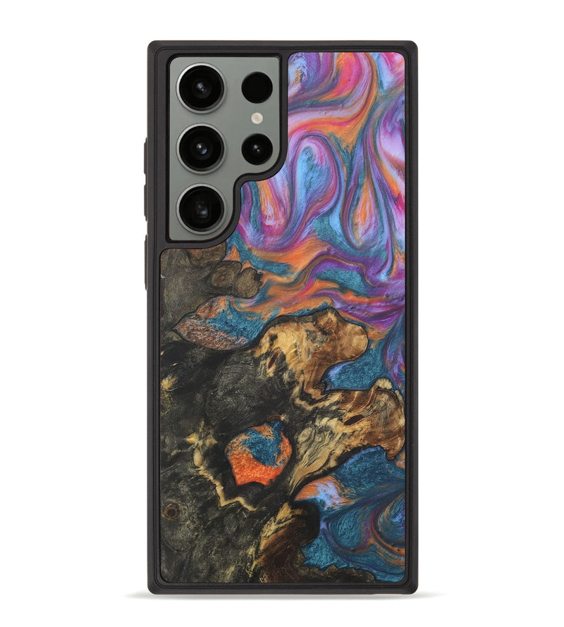 Galaxy S23 Ultra Wood+Resin Phone Case - Kenzie (Blue, 716039)