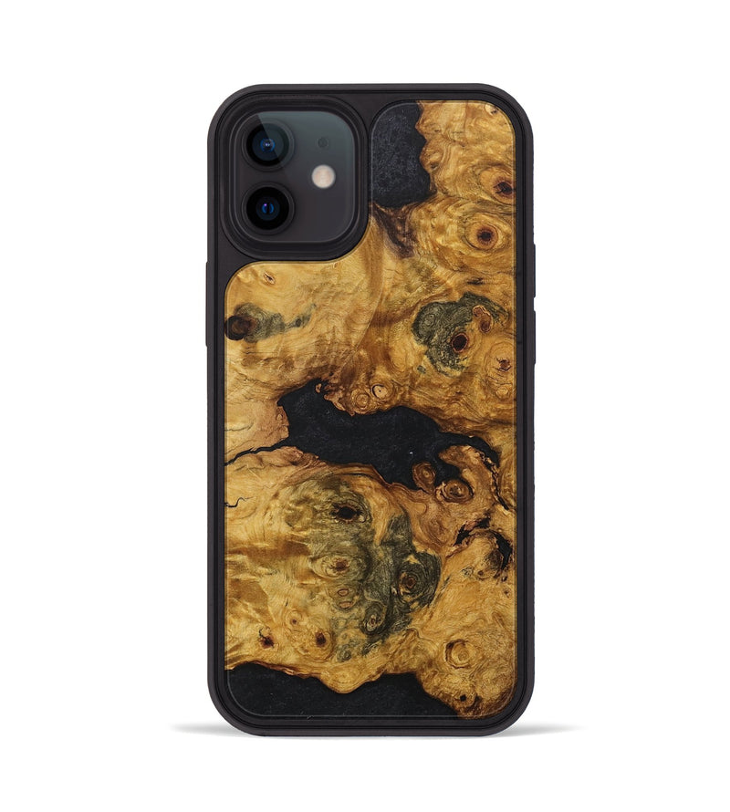 iPhone 12 Wood+Resin Phone Case - Joanna (Wood Burl, 716058)