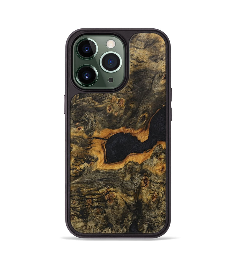 iPhone 13 Pro Wood+Resin Phone Case - Rose (Wood Burl, 716059)