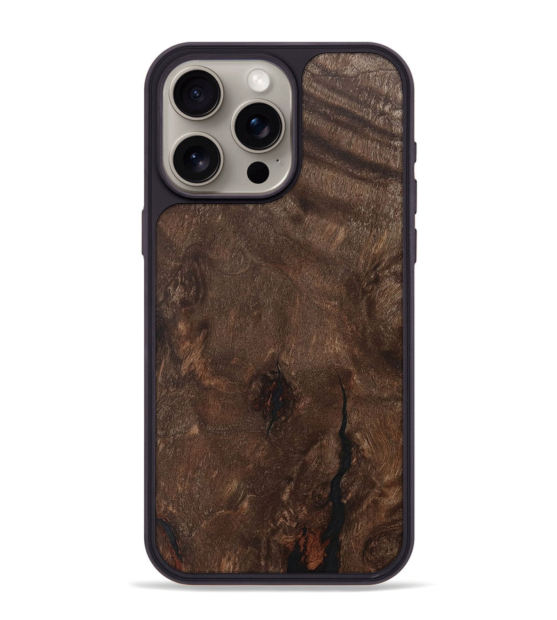 iPhone 15 Pro Max Wood+Resin Phone Case - Chris (Wood Burl, 716064)