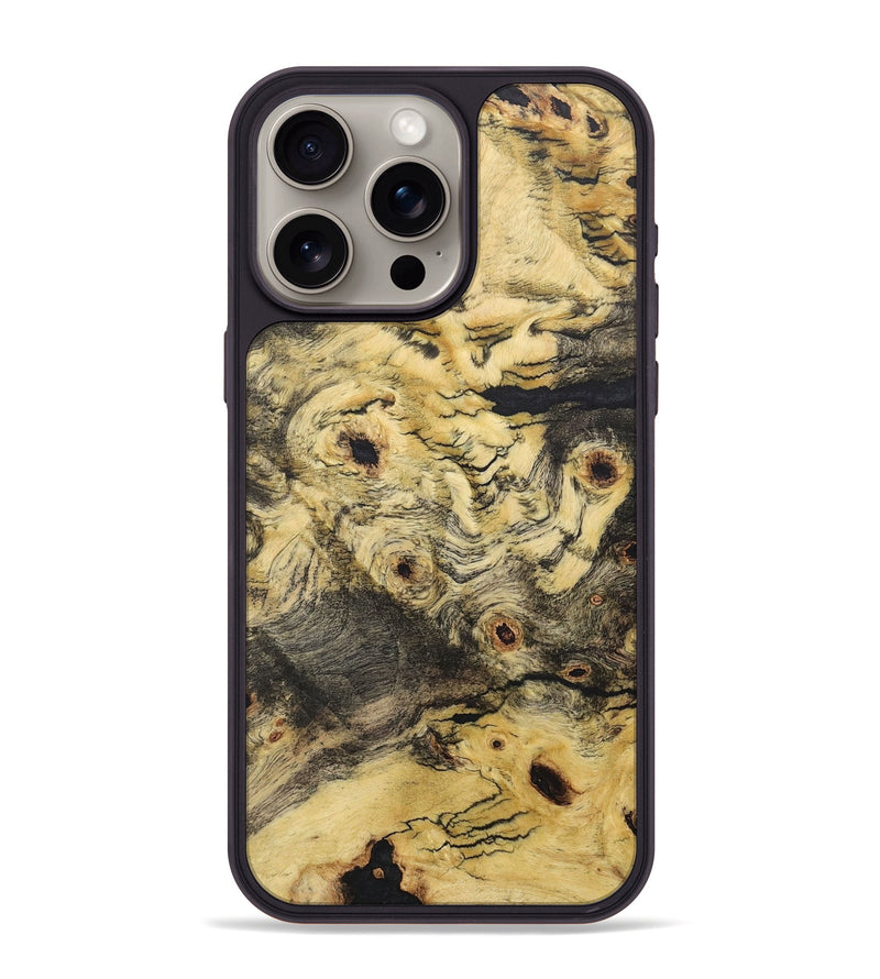 iPhone 15 Pro Max Wood+Resin Phone Case - Kathleen (Wood Burl, 716068)