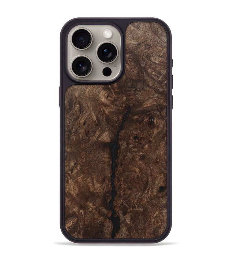 iPhone 15 Pro Max Wood+Resin Phone Case - Delilah (Wood Burl, 716074)