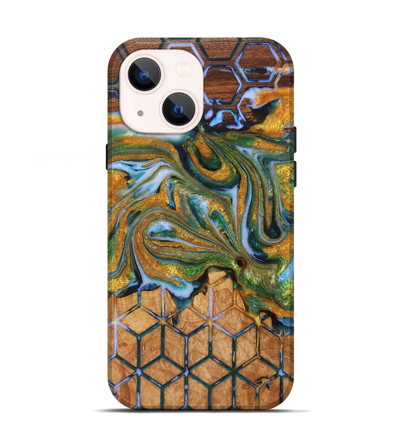 iPhone 13 Wood+Resin Live Edge Phone Case - Nolan (Pattern, 716099)
