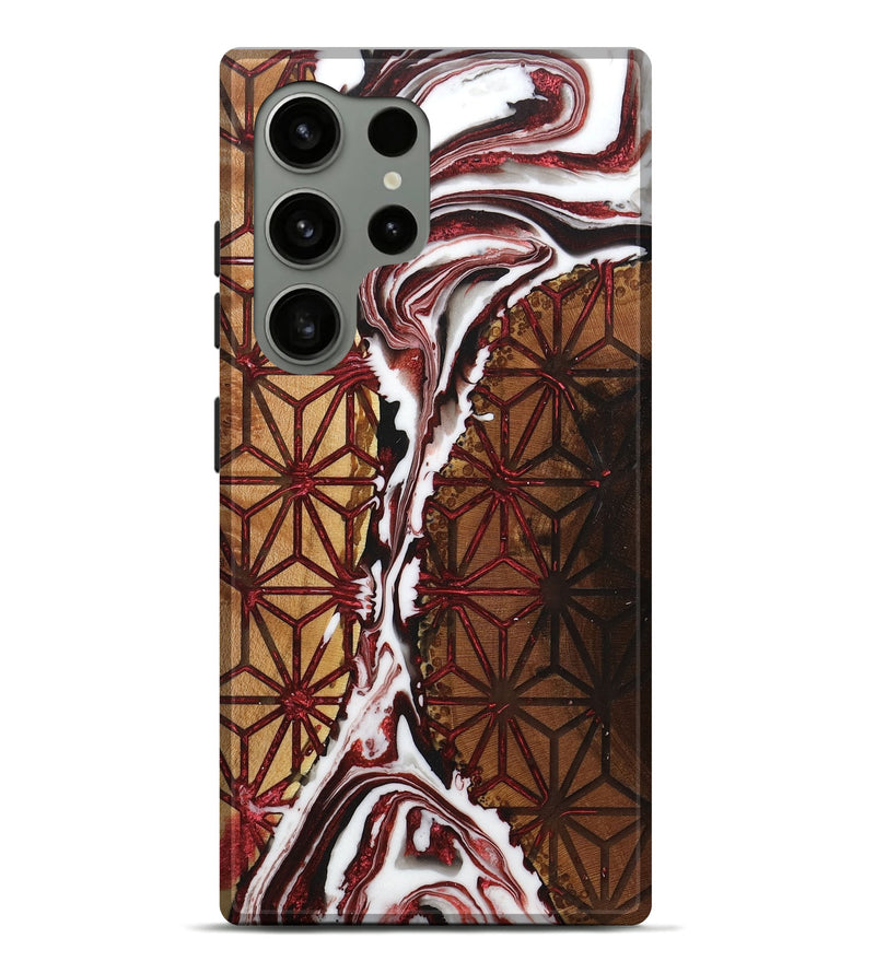 Galaxy S24 Ultra Wood+Resin Live Edge Phone Case - Aitana (Pattern, 716100)