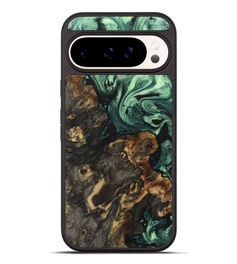 Pixel 9 Pro XL Wood+Resin Phone Case - Mattie (Green, 716134)