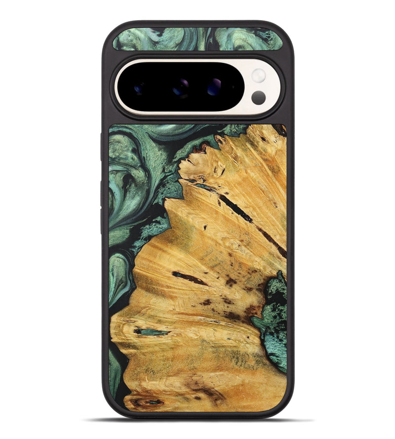 Pixel 9 Pro XL Wood+Resin Phone Case - Kaden (Green, 716139)