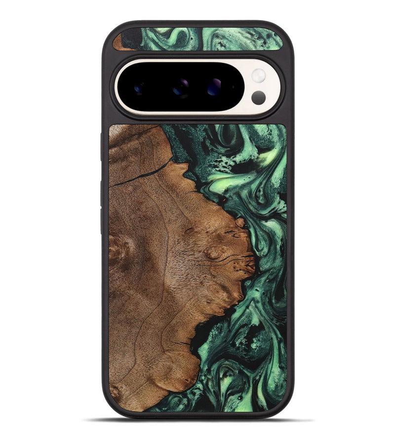 Pixel 9 Pro XL Wood+Resin Phone Case - Lilith (Green, 716142)
