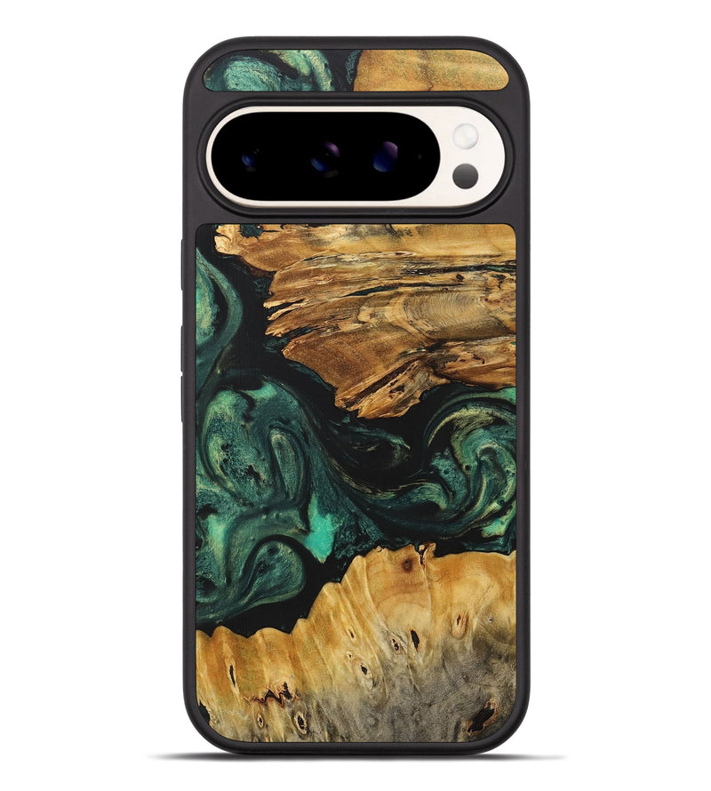 Pixel 9 Pro XL Wood+Resin Phone Case - Katrina (Green, 716150)
