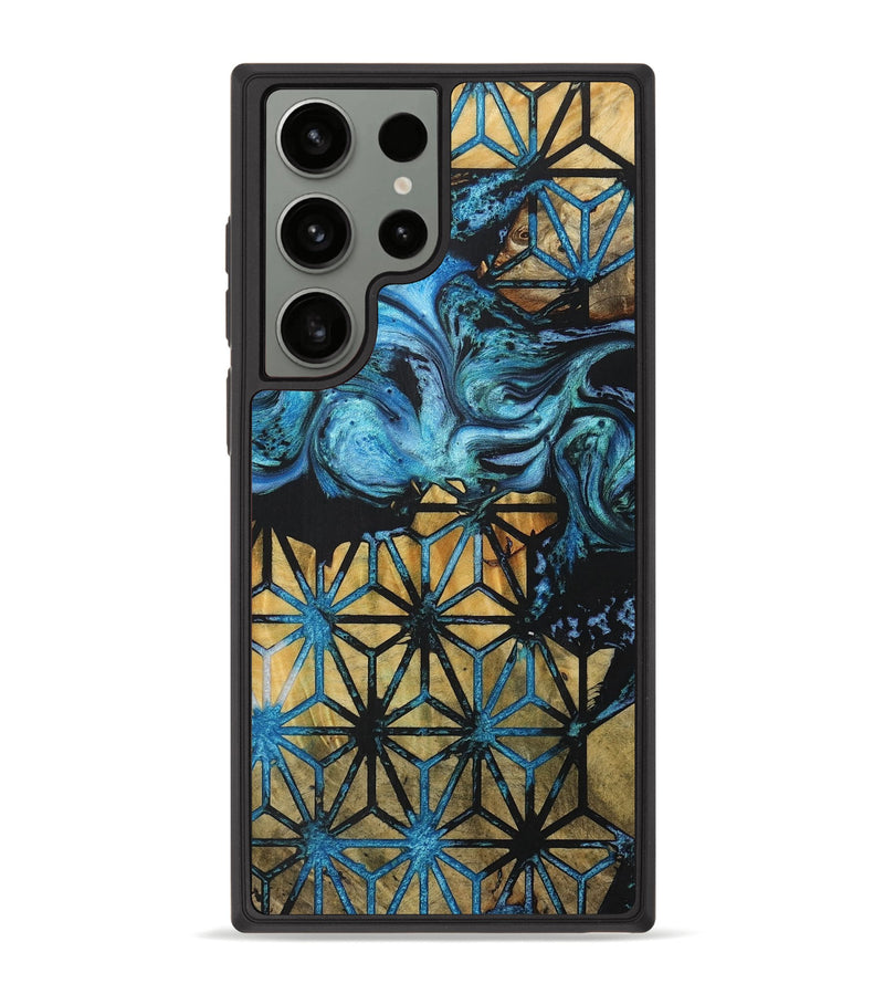 Galaxy S23 Ultra Wood+Resin Phone Case - Delbert (Pattern, 716163)