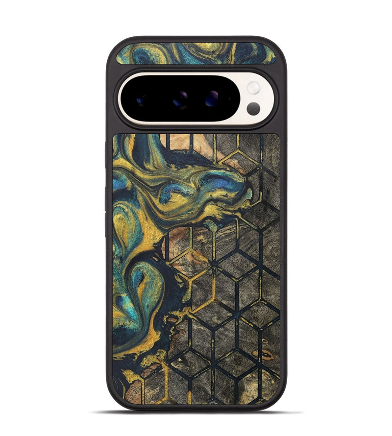 Pixel 9 Wood+Resin Phone Case - Jonas (Pattern, 716172)