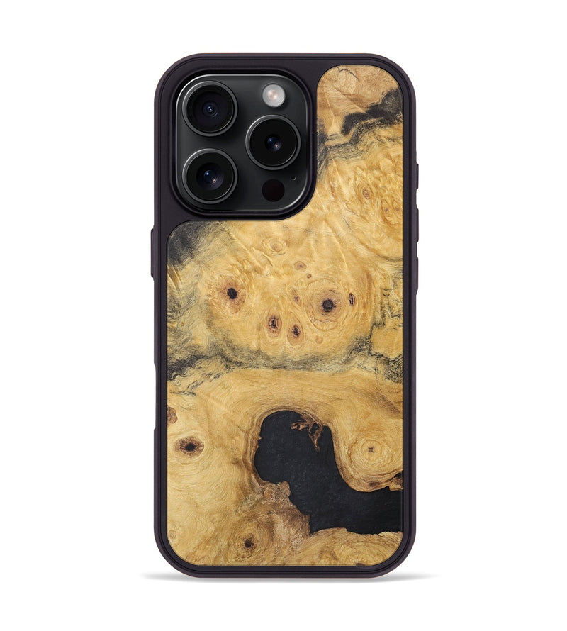 iPhone 16 Pro Wood+Resin Phone Case - Hayden (Wood Burl, 716180)