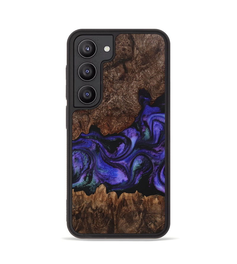 Galaxy S23 Wood+Resin Phone Case - Alayah (Purple, 716315)