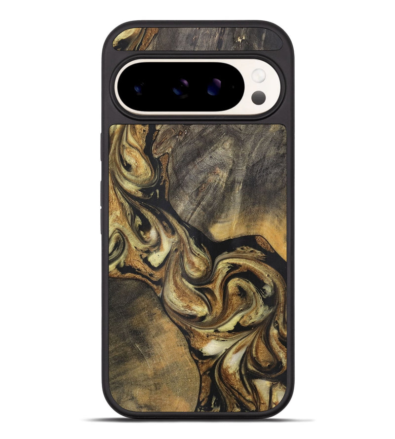 Pixel 9 Pro XL Wood+Resin Phone Case - Skye (Black & White, 716324)