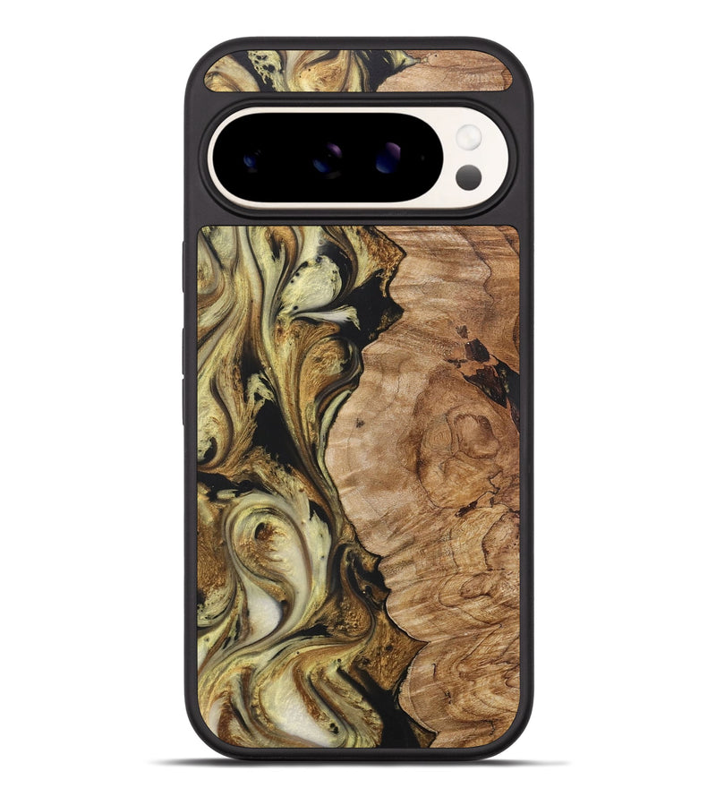 Pixel 9 Pro XL Wood+Resin Phone Case - Juliana (Black & White, 716331)