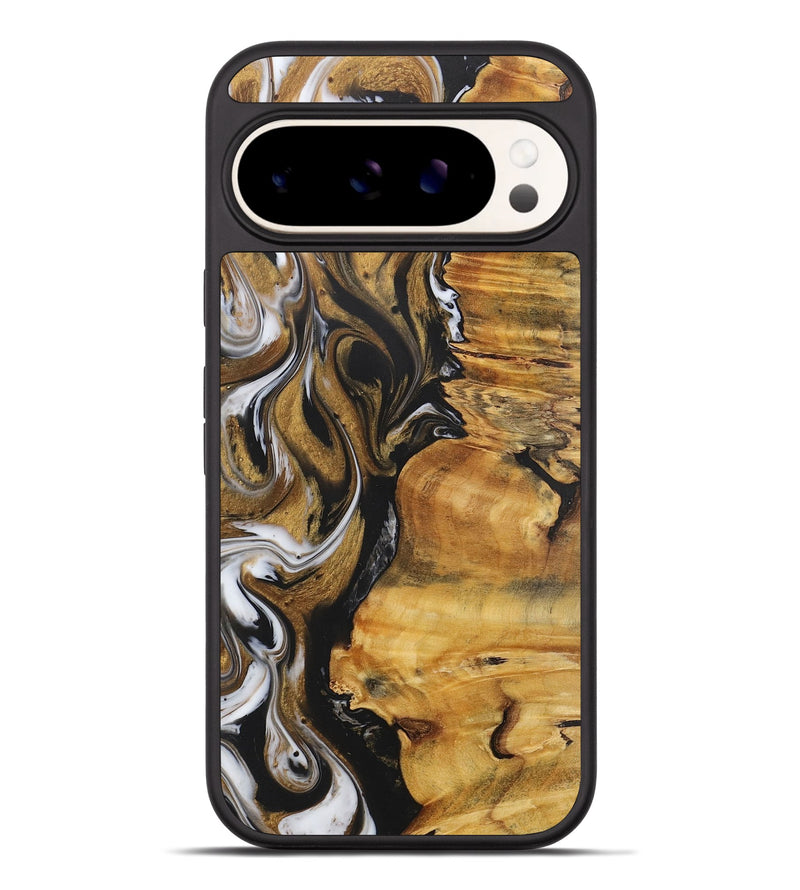Pixel 9 Pro XL Wood+Resin Phone Case - Marquis (Black & White, 716337)