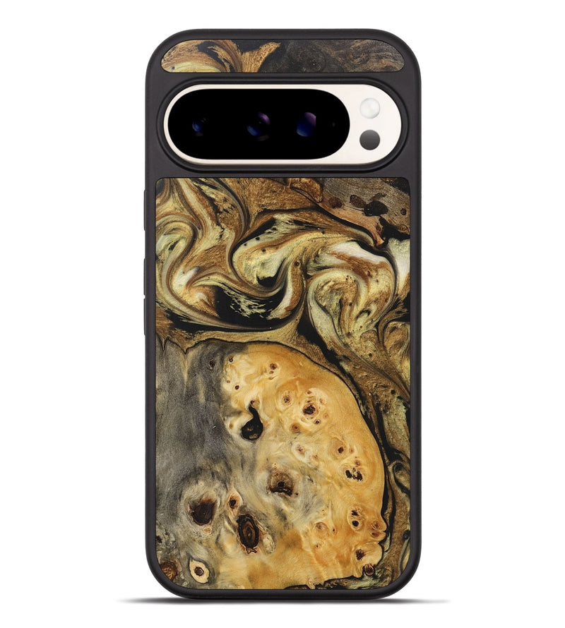 Pixel 9 Pro XL Wood+Resin Phone Case - Randy (Black & White, 716343)