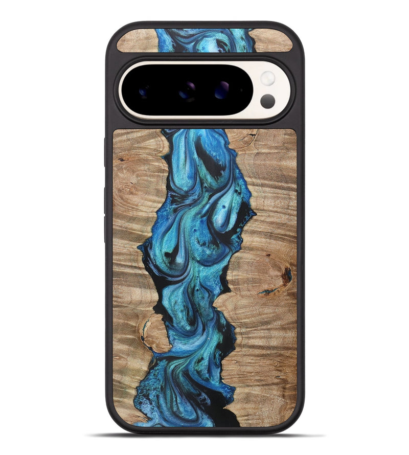 Pixel 9 Pro XL Wood+Resin Phone Case - Shirley (Blue, 716376)