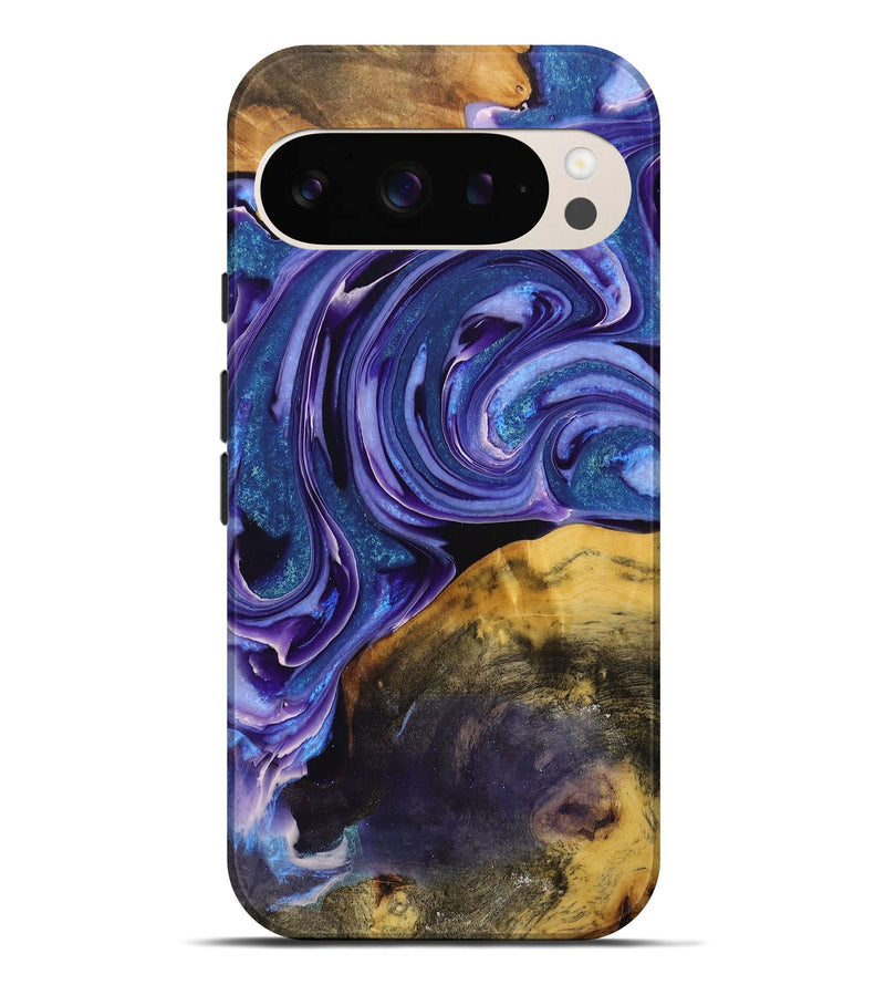 Pixel 9 Pro XL Wood+Resin Live Edge Phone Case - Stella (Purple, 716410)