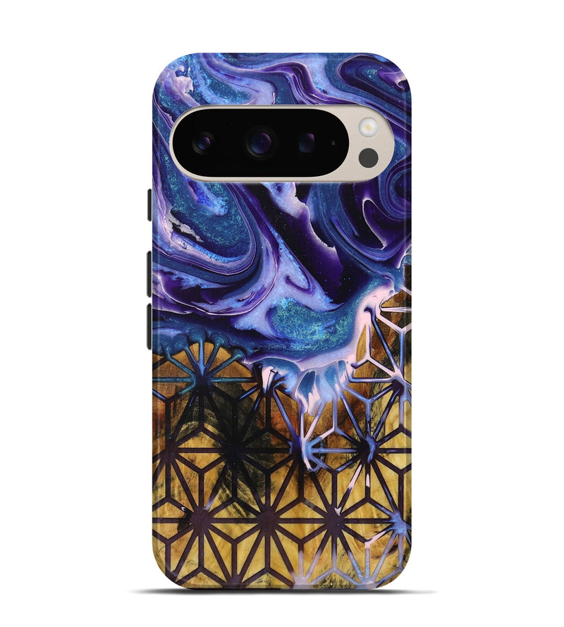 Pixel 9 Pro Wood+Resin Live Edge Phone Case - Reed (Pattern, 716421)
