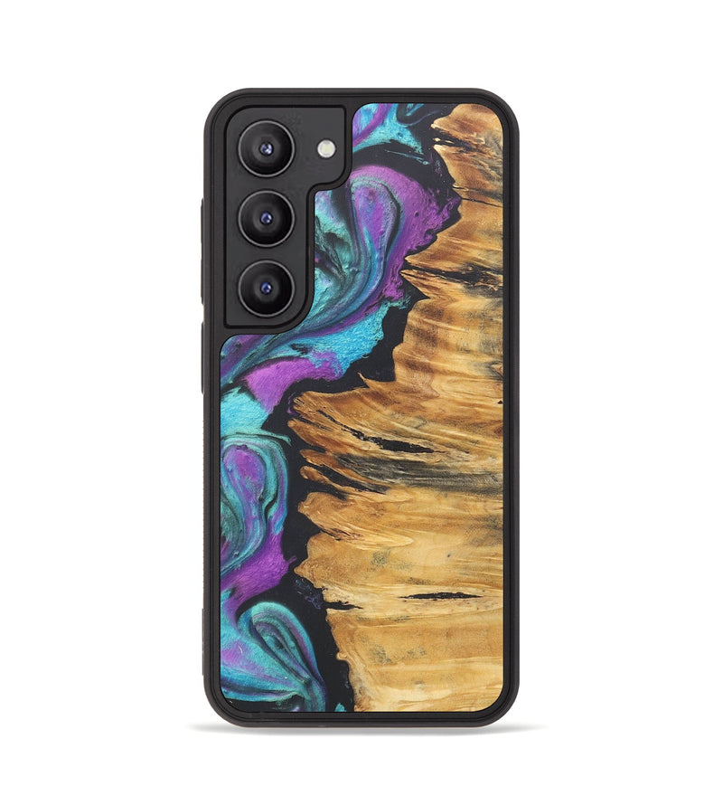 Galaxy S23 Wood+Resin Phone Case - Emiliano (Purple, 716448)