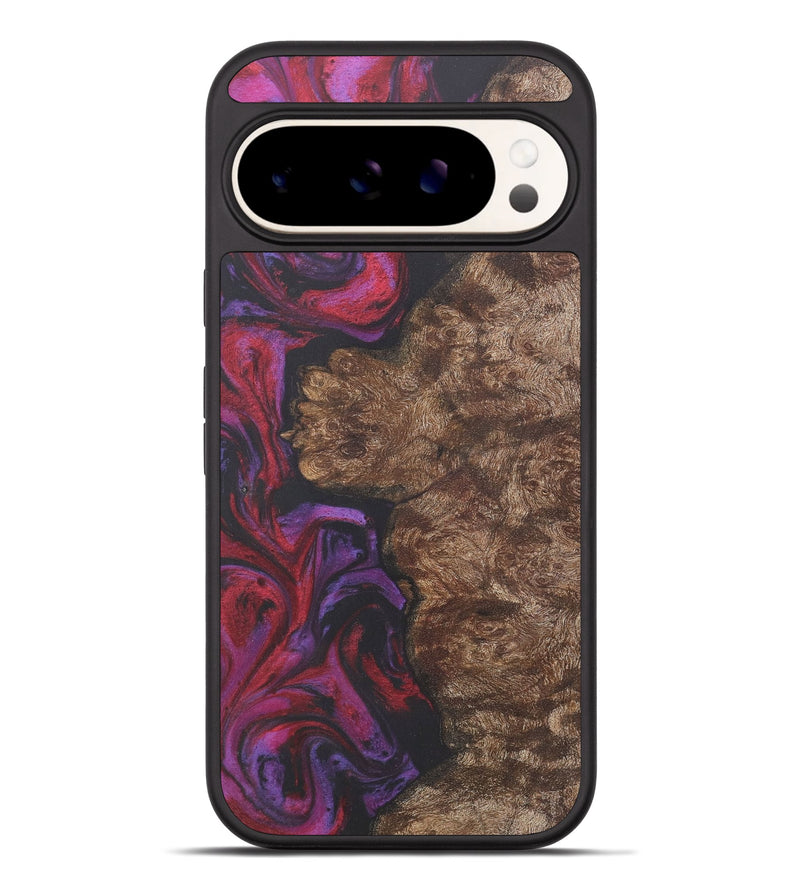 Pixel 9 Pro XL Wood+Resin Phone Case - Vicki (Red, 716472)