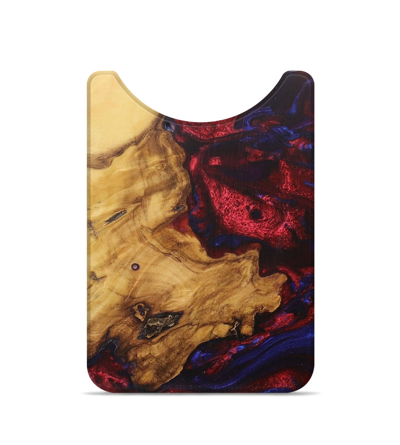 Live Edge Wood+Resin Wallet - Marla (Red, 716474)