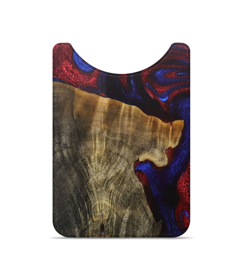 Live Edge Wood+Resin Wallet - Halle (Red, 716475)