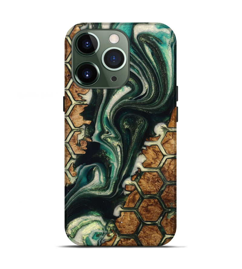 iPhone 13 Pro Wood+Resin Live Edge Phone Case - Caitlin (Pattern, 716503)