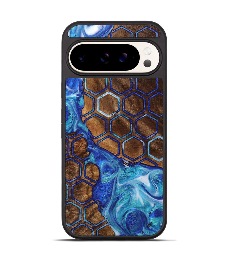 Pixel 9 Wood+Resin Phone Case - Izabella (Pattern, 716516)