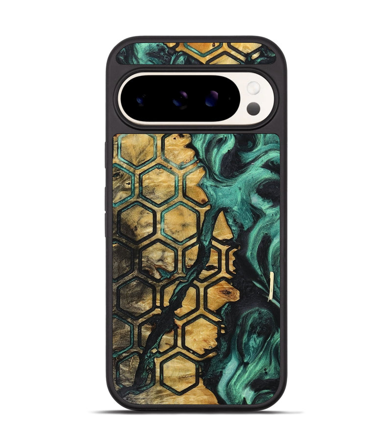 Pixel 9 Wood+Resin Phone Case - Clifton (Pattern, 716528)