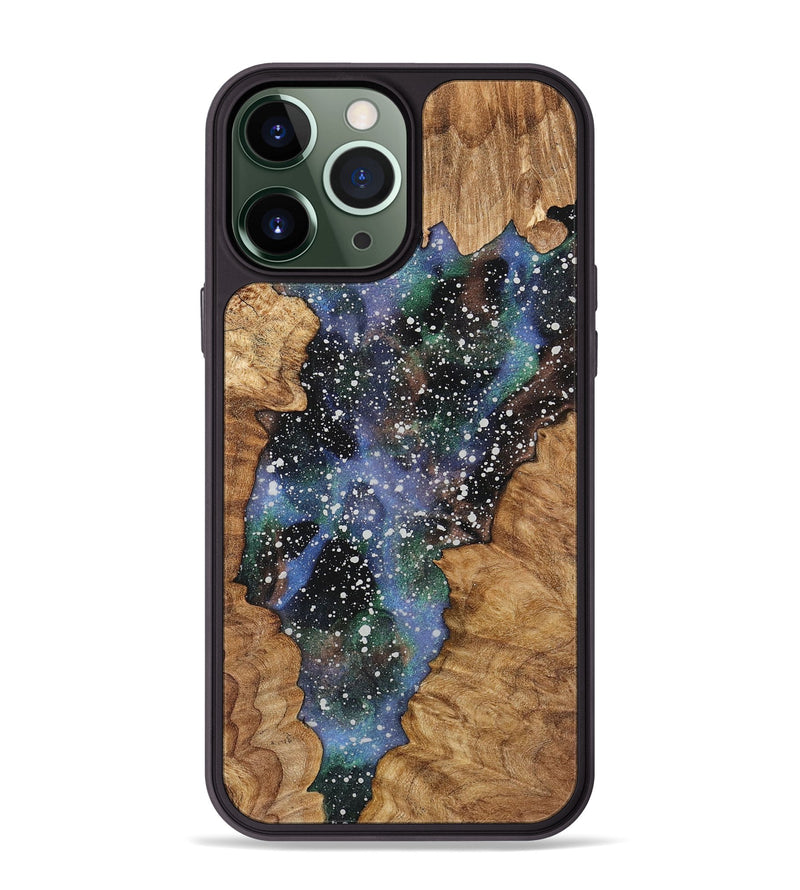 iPhone 13 Pro Max Wood+Resin Phone Case - Eileen (Cosmos, 716654)