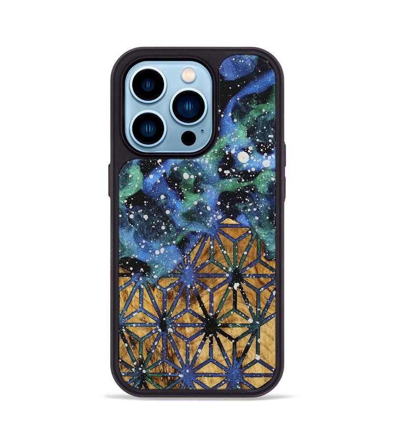 iPhone 14 Pro Wood+Resin Phone Case - Dallas (Cosmos, 716657)