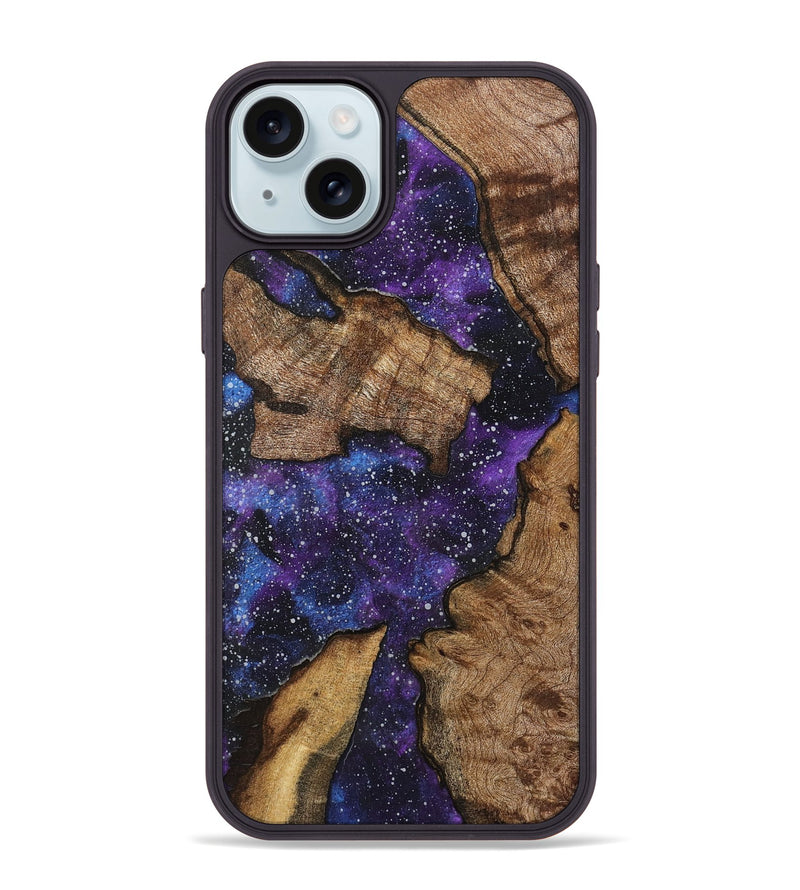 iPhone 15 Plus Wood+Resin Phone Case - Harvey (Cosmos, 716690)