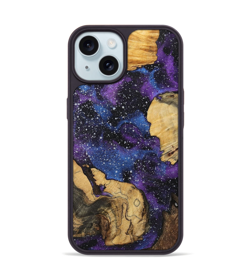 iPhone 15 Wood+Resin Phone Case - Mateo (Cosmos, 716692)