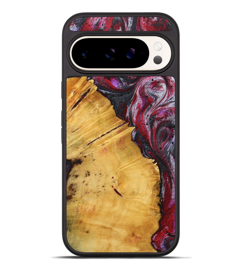 Pixel 9 Pro XL Wood+Resin Phone Case - Leah (Red, 716705)