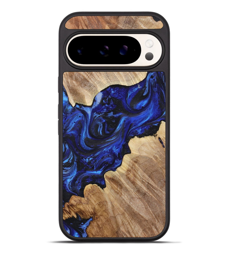 Pixel 9 Pro XL Wood+Resin Phone Case - Emely (Blue, 716722)