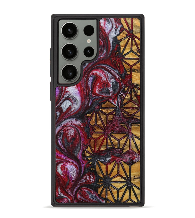 Galaxy S23 Ultra Wood+Resin Phone Case - Tim (Pattern, 716728)