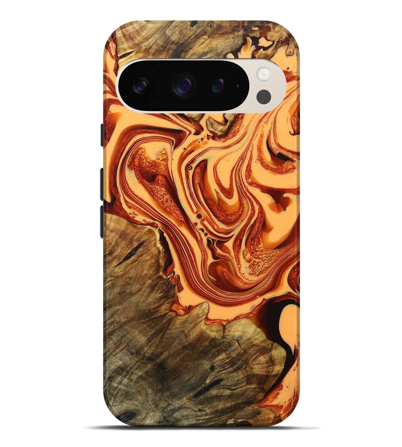 Pixel 9 Pro XL Wood+Resin Live Edge Phone Case - Kali (Red, 716758)