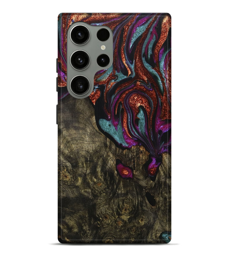 Galaxy S24 Ultra Wood+Resin Live Edge Phone Case - Jacqueline (Purple, 716764)