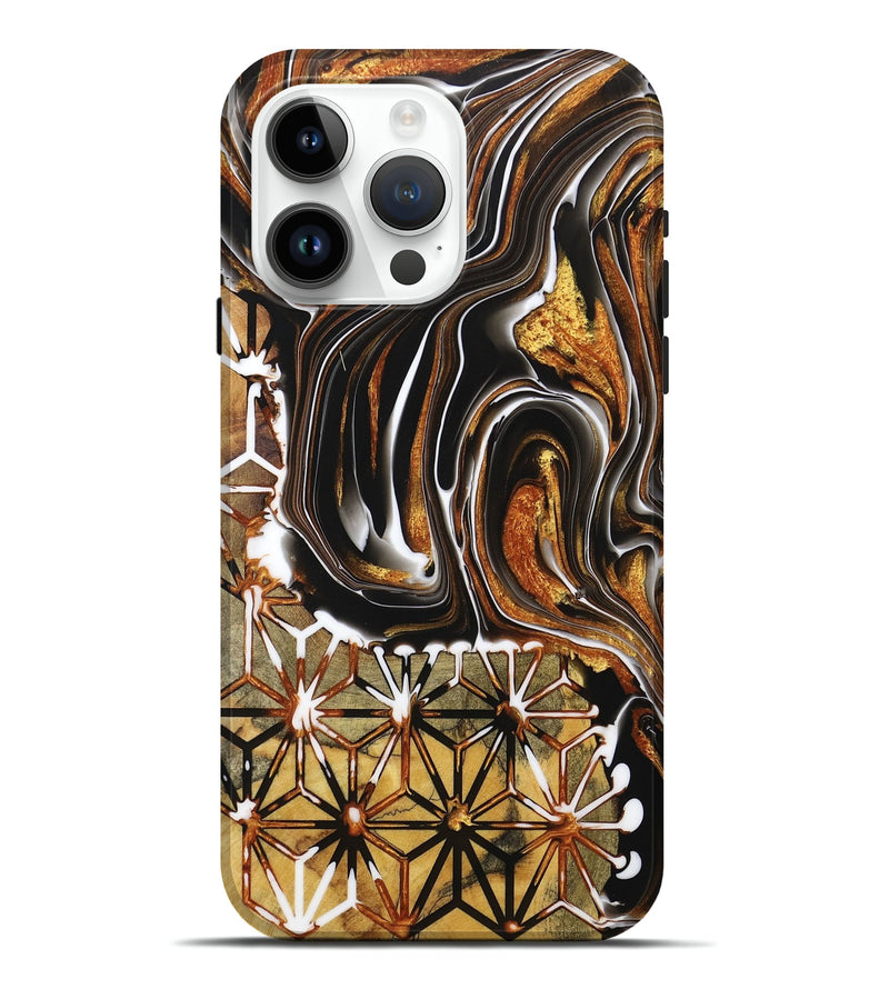 iPhone 15 Pro Max Wood+Resin Live Edge Phone Case - Kendrick (Pattern, 716772)