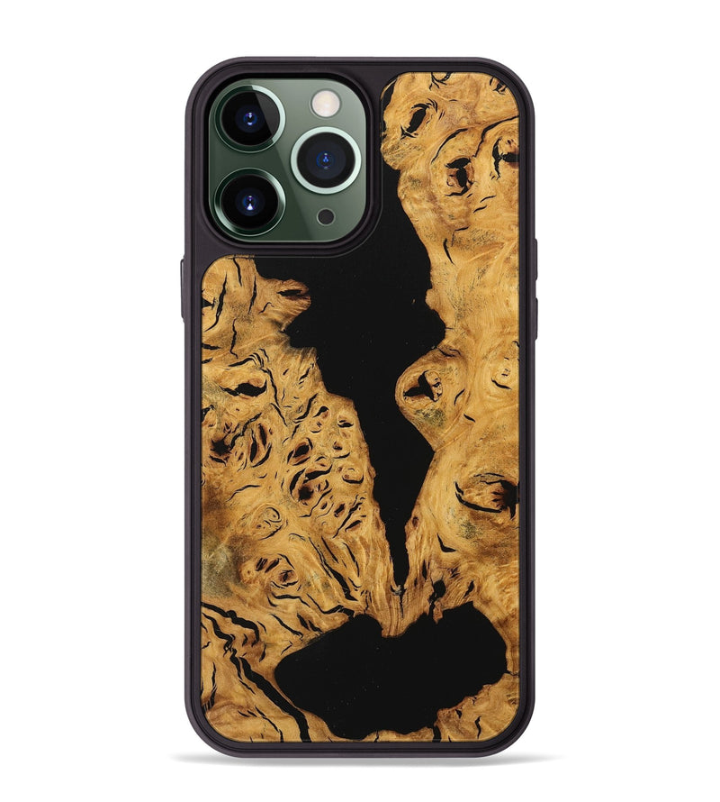 iPhone 13 Pro Max Wood+Resin Phone Case - Jeri (Wood Burl, 716789)