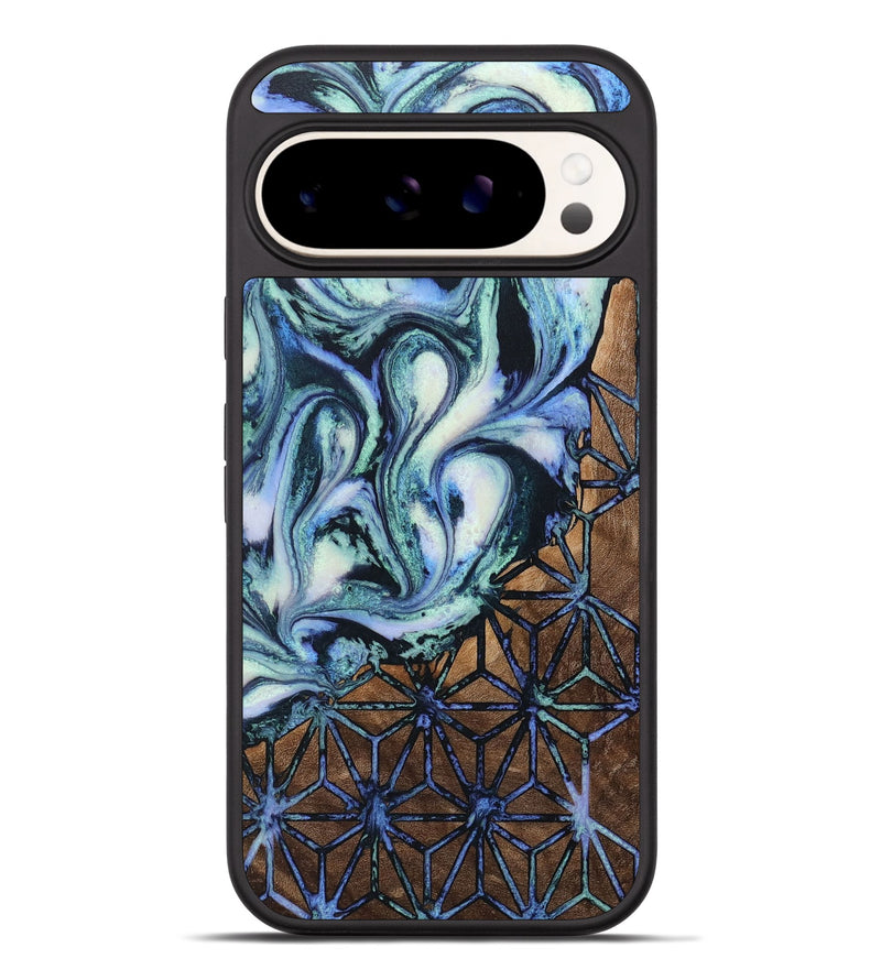 Pixel 9 Pro XL Wood+Resin Phone Case - Viola (Pattern, 716794)