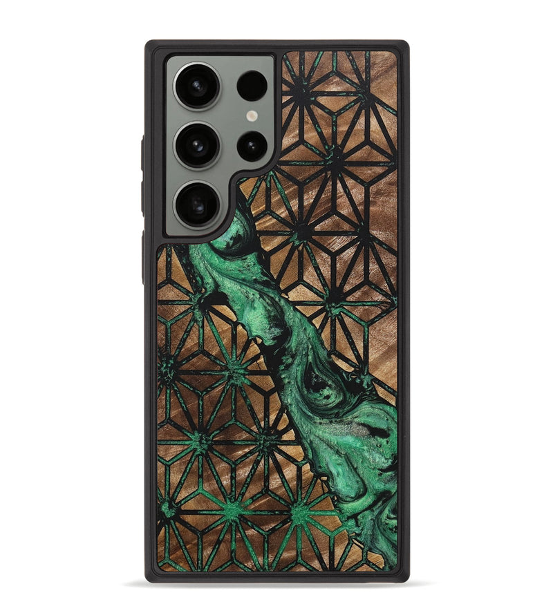 Galaxy S23 Ultra Wood+Resin Phone Case - Avery (Pattern, 716816)