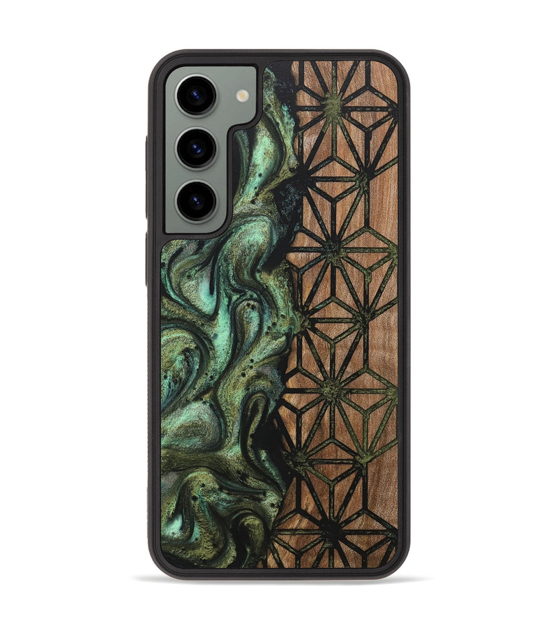 Galaxy S23 Plus Wood+Resin Phone Case - Devonte (Pattern, 716818)