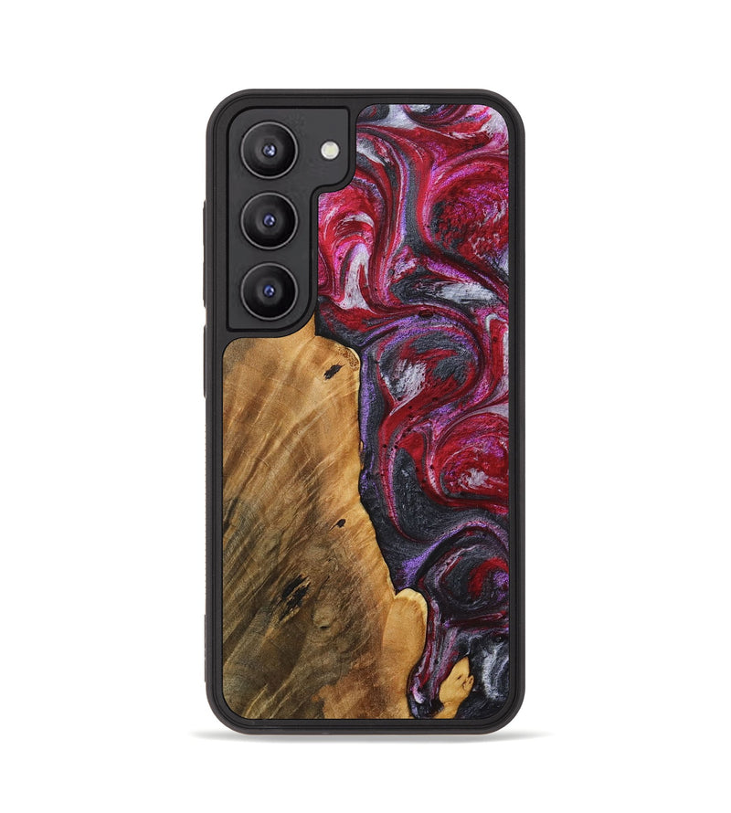 Galaxy S23 Wood+Resin Phone Case - Roy (Red, 716860)