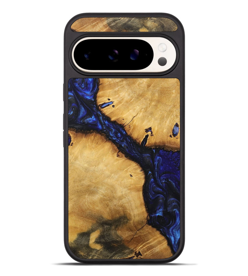 Pixel 9 Pro XL Wood+Resin Phone Case - Muriel (Blue, 716880)