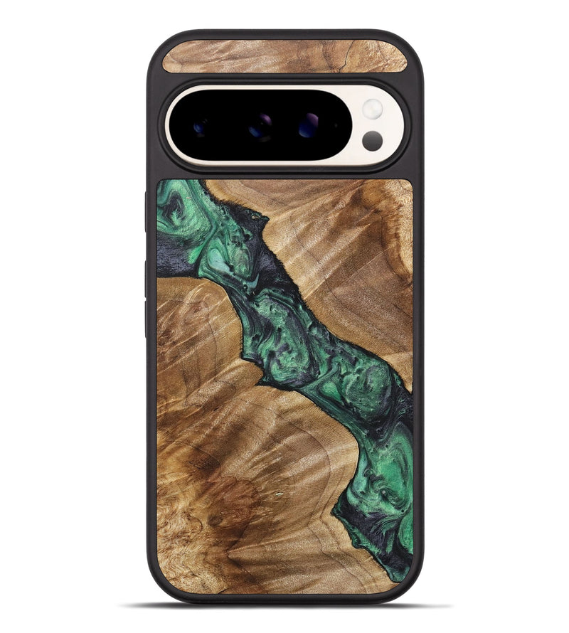 Pixel 9 Pro XL Wood+Resin Phone Case - Kamryn (Green, 716918)